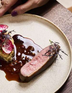 a close-up shot of a dish at Babae restaurant in Ballarat