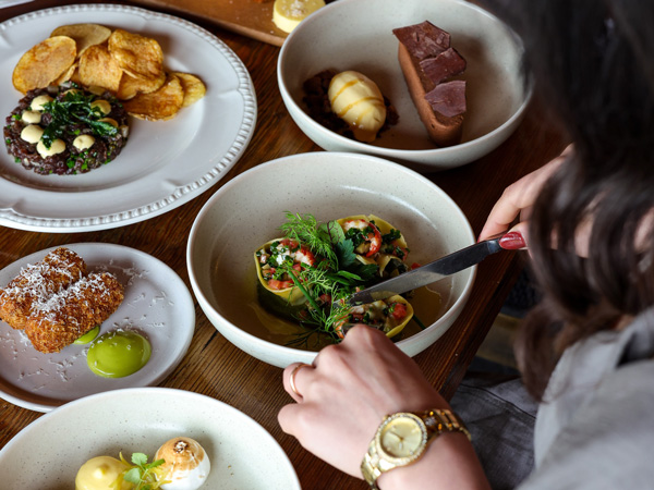 dining at Tuki Restaurant, Ballarat