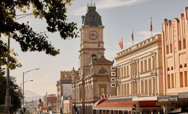 heritage buildings along Sturt, Ballarat