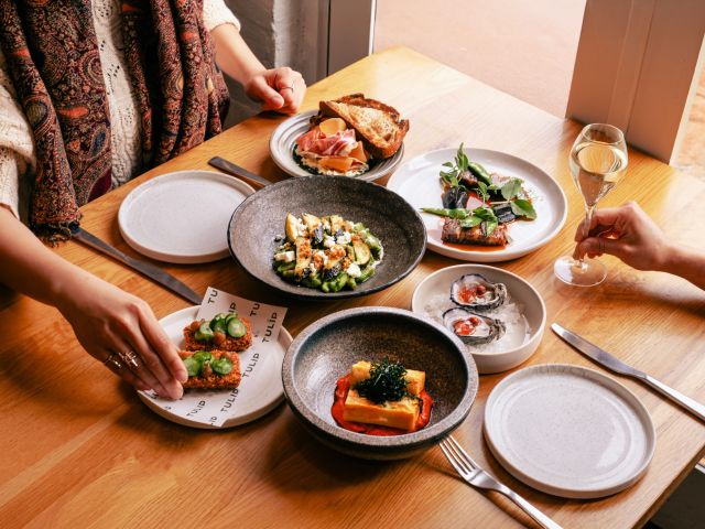 share plates at Tulip restaurant, Geelong