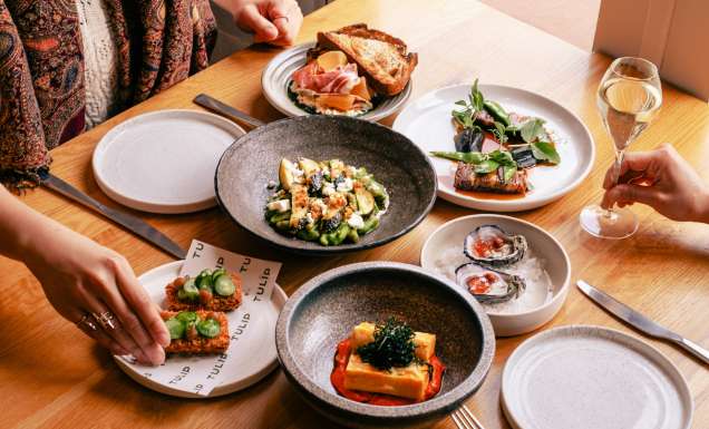 share plates at Tulip restaurant, Geelong