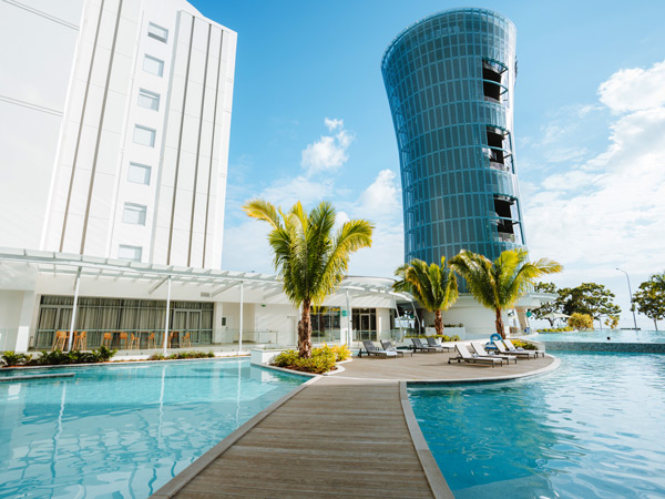the lagoon-style pool at Crystalbrook Riley