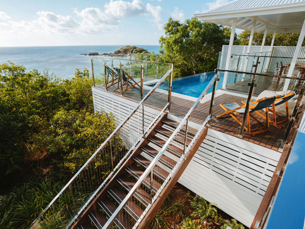 the 8-metre plunge pool at The Villa, Lizard Island Resort