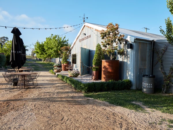the cellar door exterior of Heifer Station Wines
