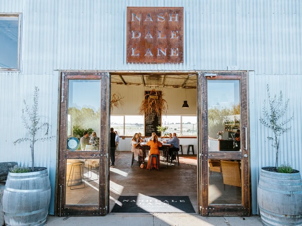the entrance to the Nashdale Lane Wines cellar door