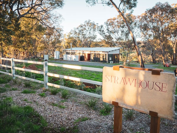 the gate at Strawhouse Wines