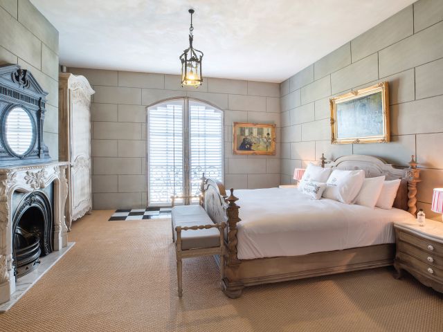 a luxurious bedroom at Campbell Point House, Geelong