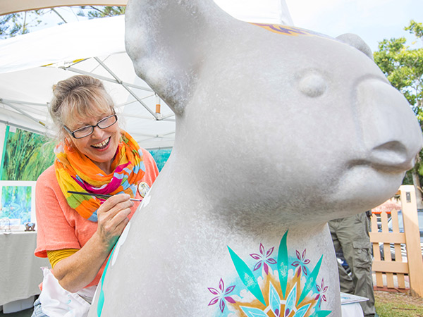 Hello Koalas sculpture at Port Macquarie