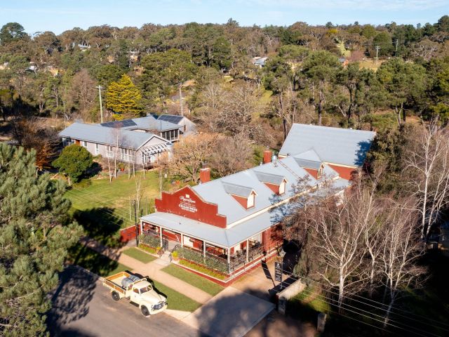 an aerial view of PepperGreen Estate, Southern Highlands wineries