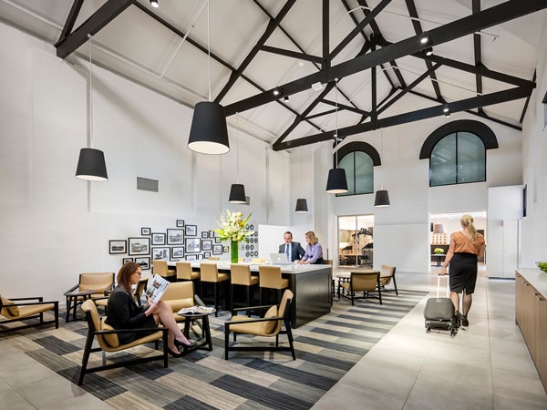 the lobby at Quest Newcastle West