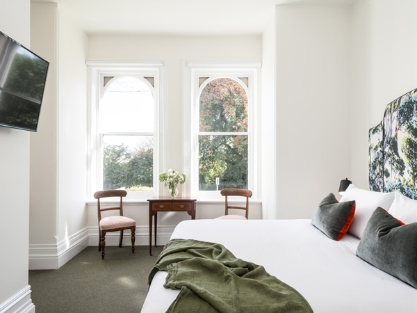 Bright bedroom at The Florance.