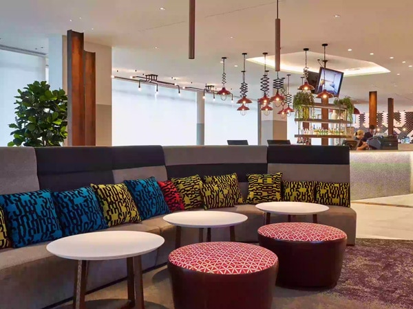 the lobby at Holiday Inn Express, Newcastle