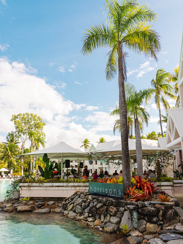the waterfront eatery at Harrison’s, Port Douglas