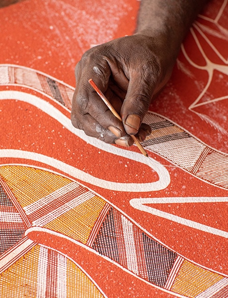 Artwork at Venture North's 4 Day Arnhem Land and Cobourg Peninsula Tour