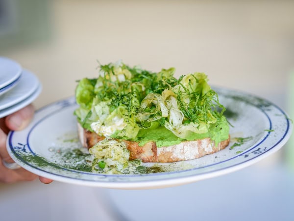 a healthy green plate at The General Cafe