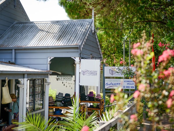 outside the Valley Vintage antique store