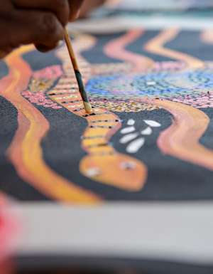Aboriginal dot painting