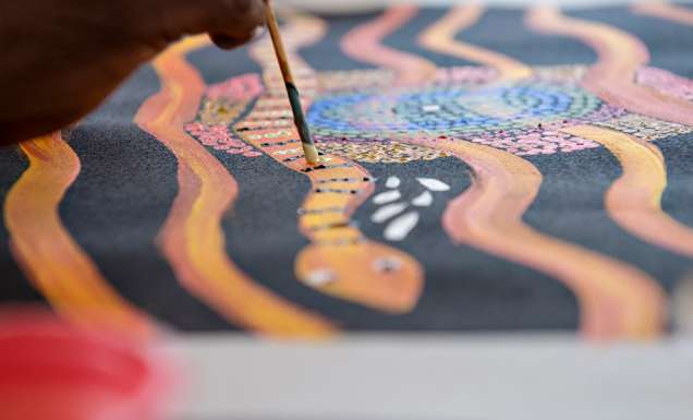 Aboriginal dot painting