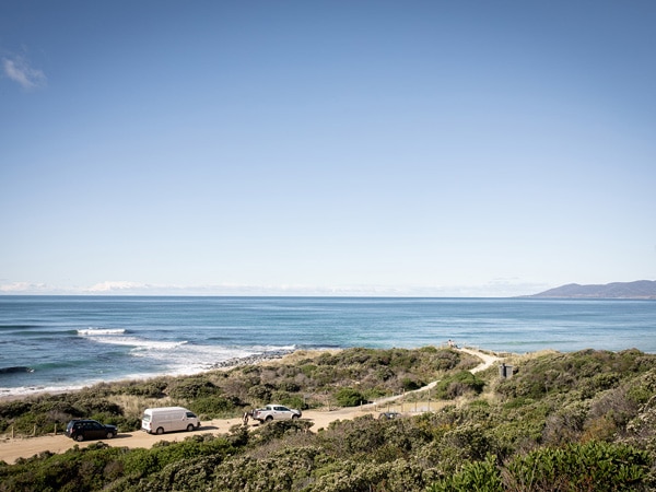 Rosie Hastie - view out over the headland in Tasmania