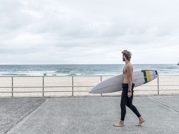 Surfer at Bondi Beach