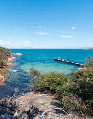 Cole Bay in Tasmania in summer