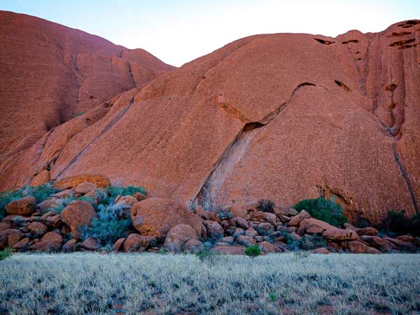 Close up of Uluru