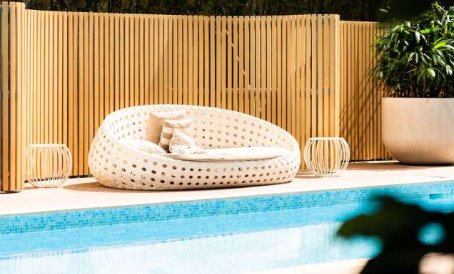 The pool at SKYE Suites Parramatta