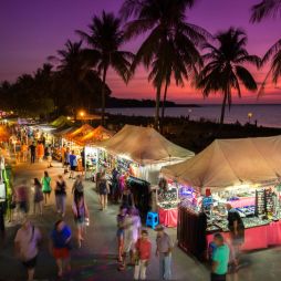 an aerial view of Mindil Beach Sunset Market