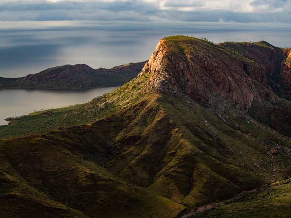 mountain views surrounding Lake Argyle in East Kimberley
