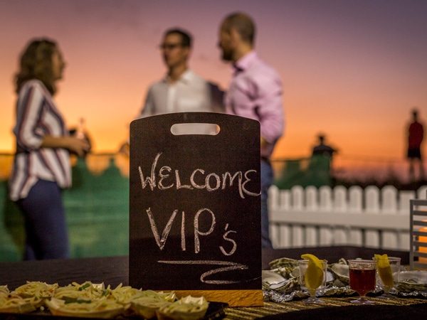 welcome VIPs signage at Mindil Beach Sunset Market