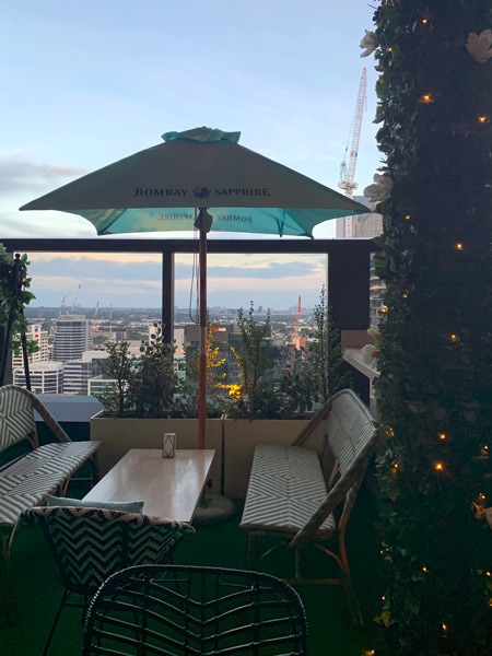 the terrace at Nick & Nora's