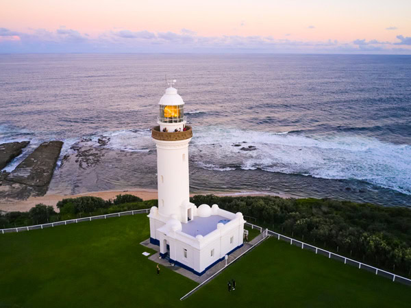 Norah Head Lighthouse at sunset