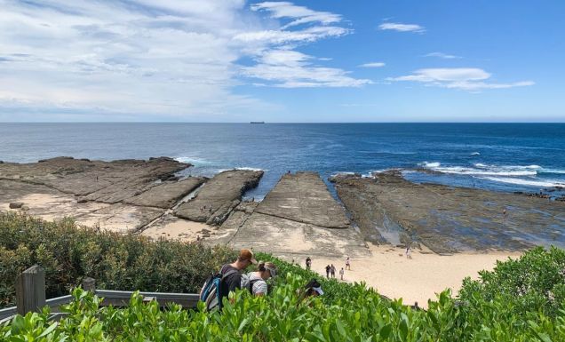 Views of the beach as the walk from Norah Head Lighthouse to Norah Head Beach