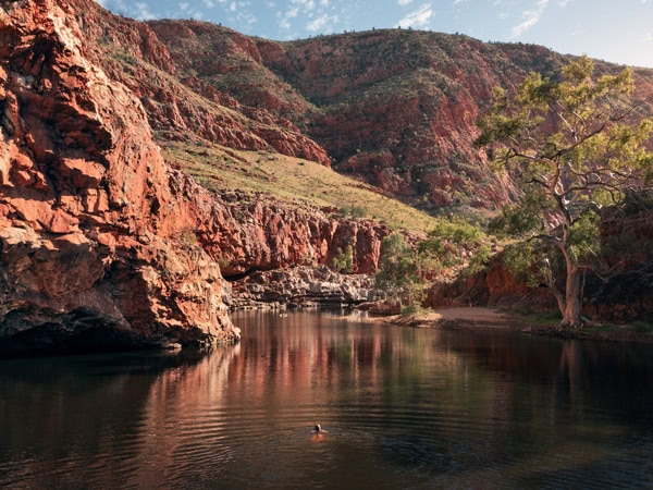 the waterhole at Ormiston Gorge