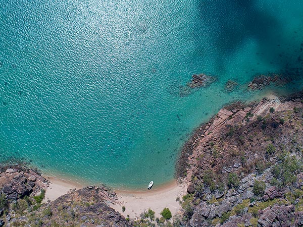 Aerial shot of Groote Eylandt Sports Fishing, Arnhem Land Northern Territory