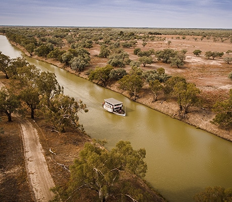 Aerial view over Bourke