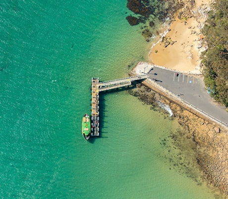 Bundeena looking down on Ferry