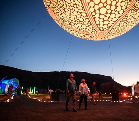 Couple at Parrtjima, NT