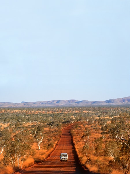 On the red dirt road