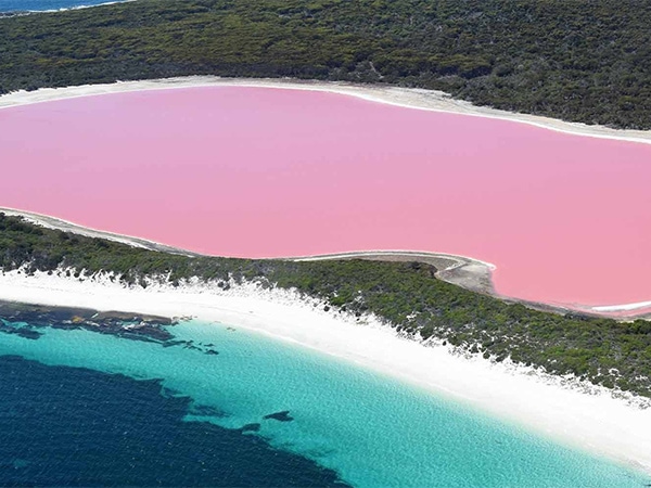 Esperance lake hillier from above