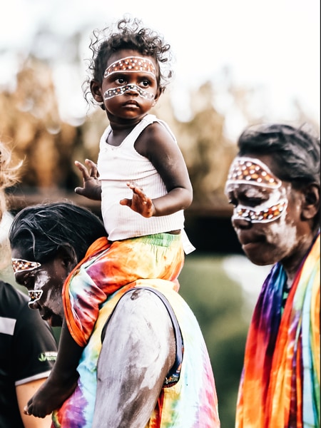 A young girl at Garma