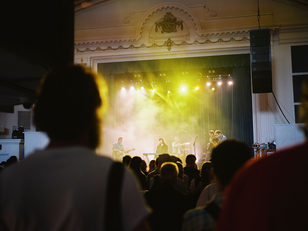 a crowded live entertainment venue at Northcote Theatre, Melbourne