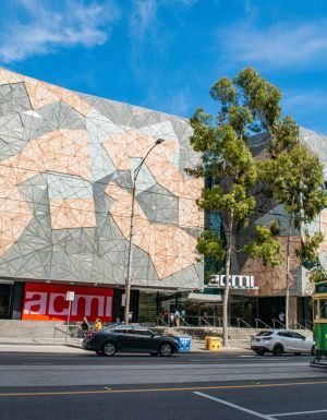 the building exterior of The Australian Centre for the Moving Image (ACMI)