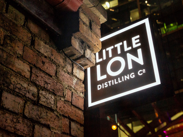 the Little Lon Distilling Co signage