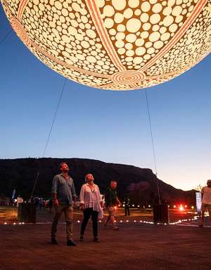 Couple at Parrtjima, NT