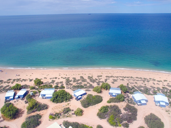 Beachfront cabins in the Mackerel Islands