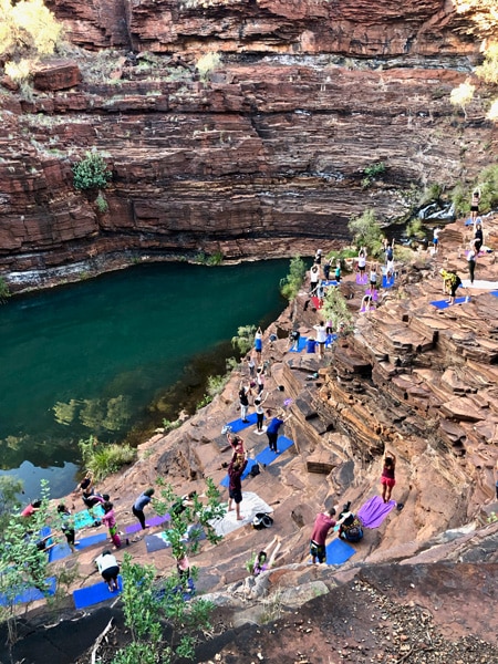 Yoga in Karijini