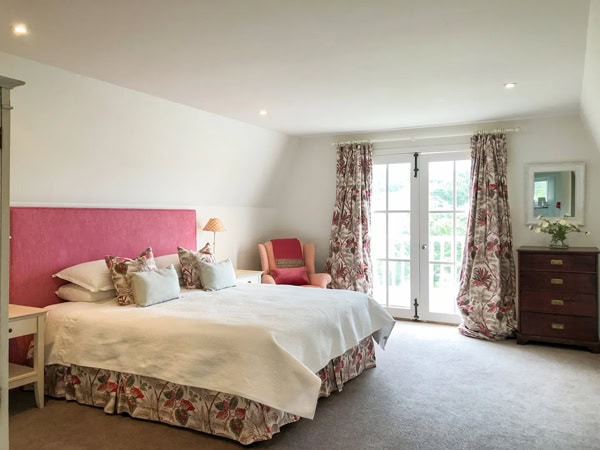 the bedroom at The Red Hill Barn, Mornington Peninsula