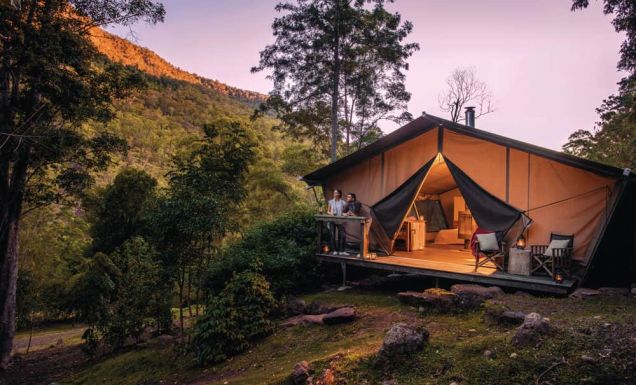 Nightfall Camp, Lamington