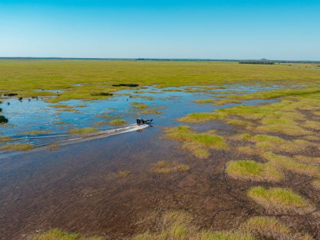 airboat tour at Finniss River Lodge